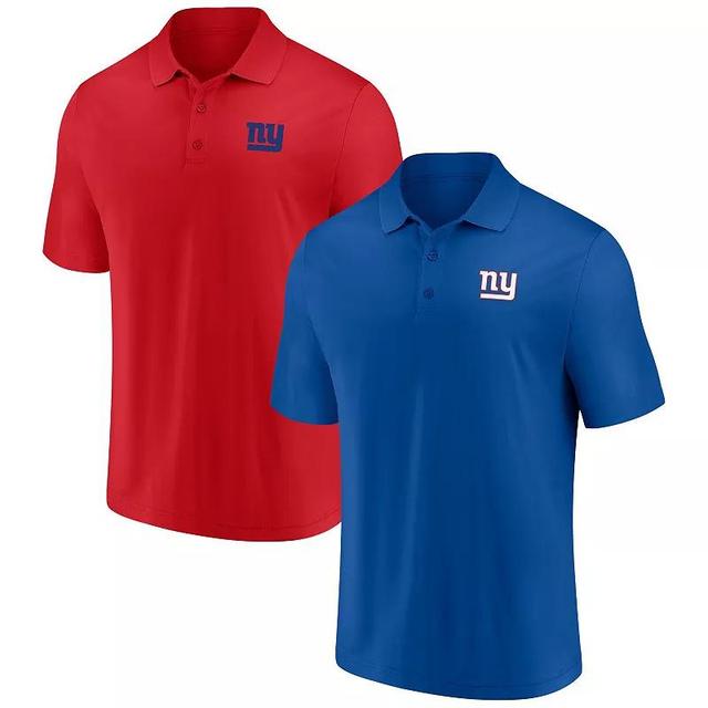 Mens Fanatics Branded Royal/Red New York Giants Home and Away 2-Pack Polo Set Product Image