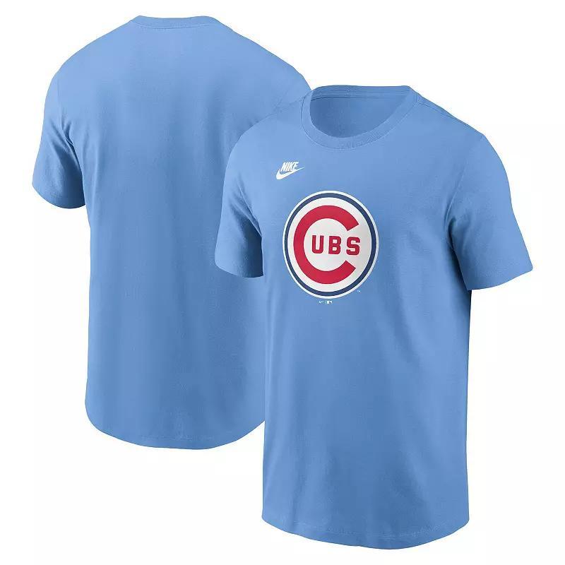 Mens Nike Blue Chicago Cubs Cooperstown Collection Team Logo T-Shirt Product Image