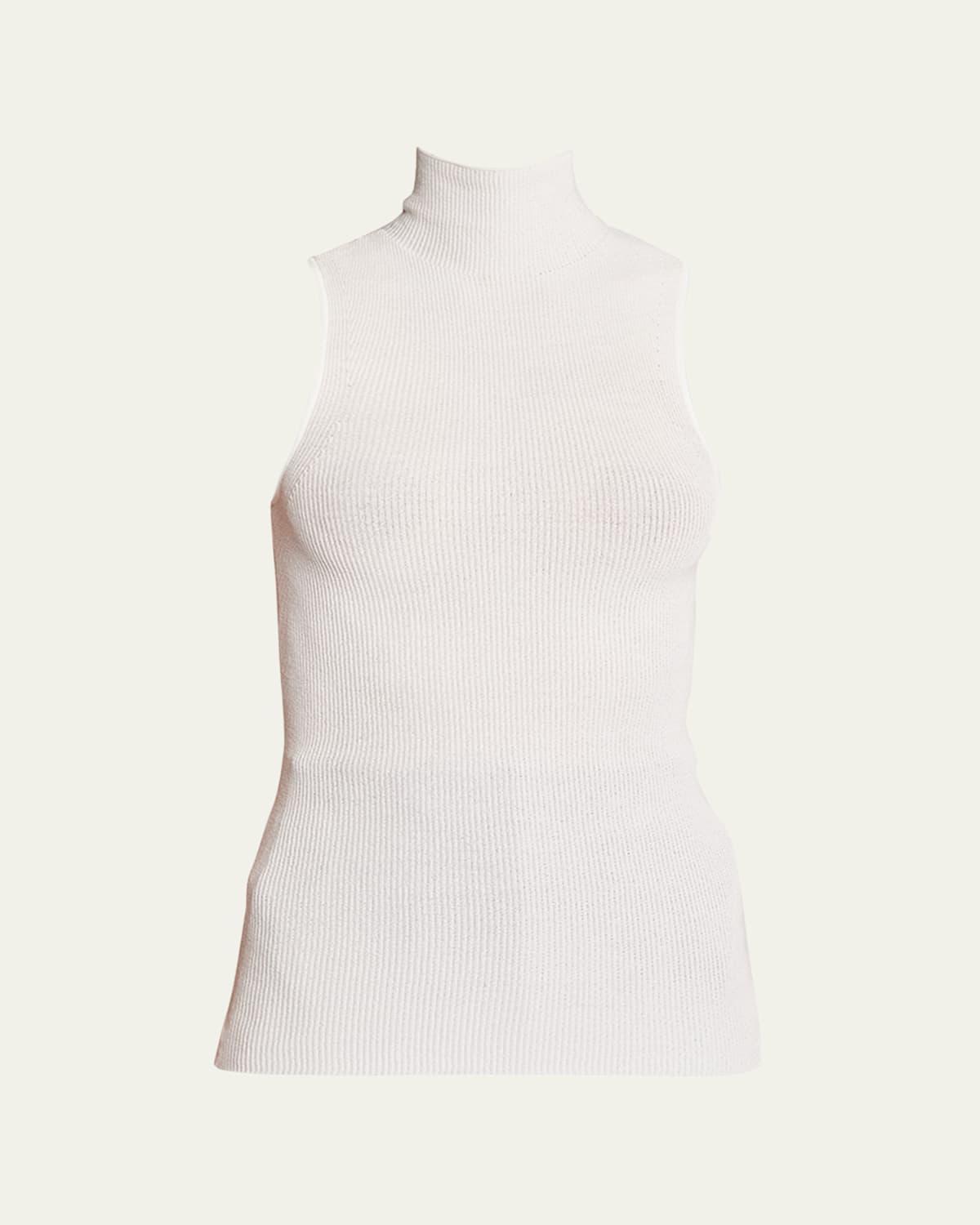 Womens Sleeveless Matte Knit Top Product Image