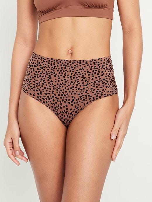 High-Waisted No-Show Brief Underwear Product Image