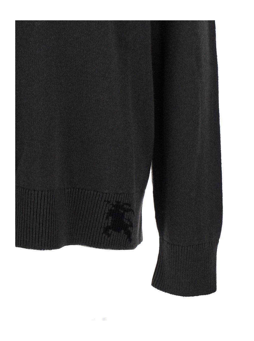 Equestrian Knight Knitted Jumper In Black Product Image