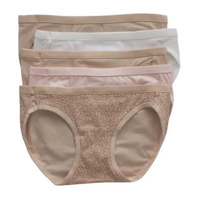 Hanes 5-pc. Average + Full Figure Cooling Multi-Pack Bikini Panty 42w5cs Product Image