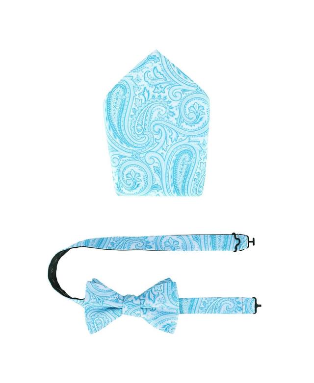 Trafalgar Sobee Paisley Silk Bow Tie & Pocket Square Set Product Image