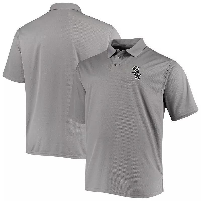 Mens Fanatics Branded Gray Chicago White Sox Big & Tall Solid Birdseye Polo Product Image