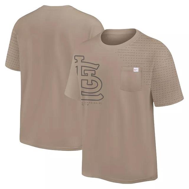 Mens Nike Khaki St. Louis Cardinals Statement Max90 Pocket T-Shirt Product Image