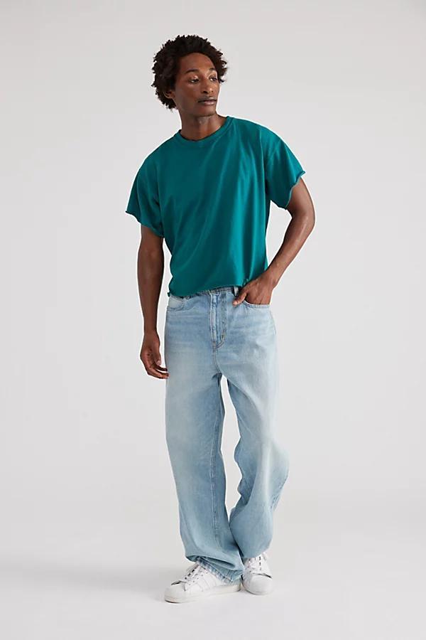 Urban Renewal Remade Boxy Cropped Raw Cut Tee Mens at Urban Outfitters Product Image