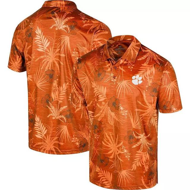 Mens Colosseum Orange Clemson Tigers Palms Team Polo Shirt Product Image