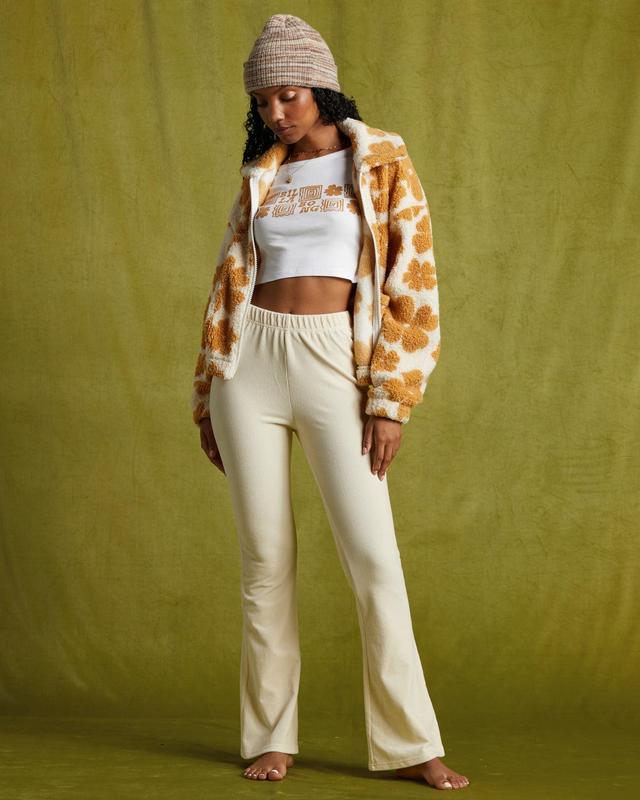 Hit A Corduroy Flare Pants - White Cap Female Product Image