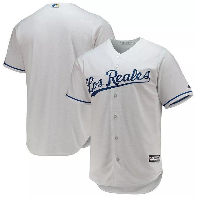 Mens Majestic White Kansas City Royals Team Official Jersey - White Product Image