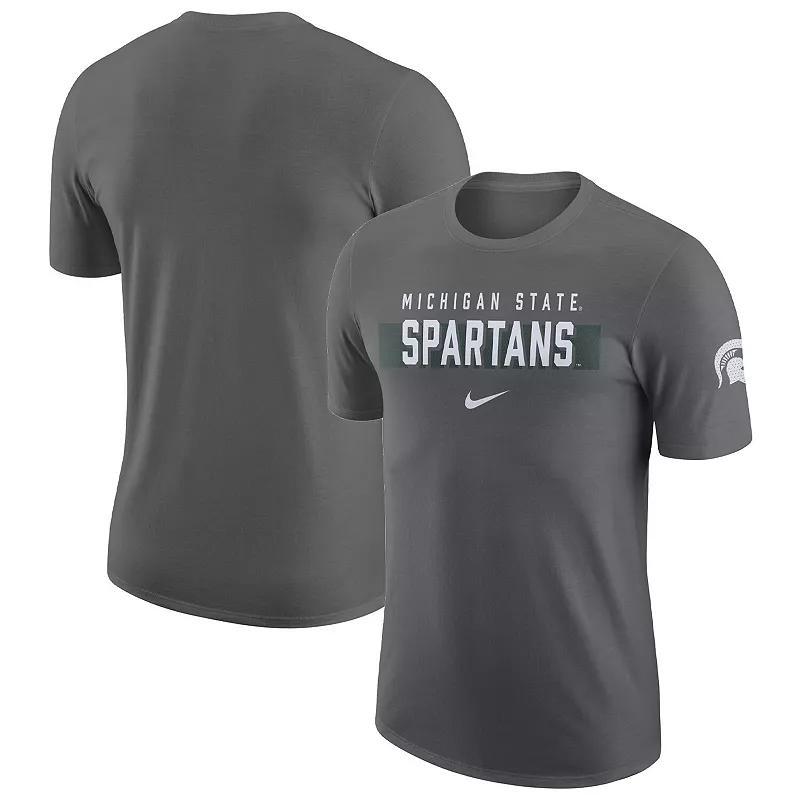 Mens Nike Gray Michigan State Spartans Campus Gametime T-Shirt Product Image