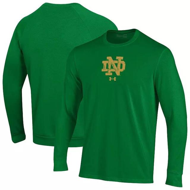 Mens Under Armour Kelly Notre Dame Fighting Irish 2024 Irish Wear Performance Long Sleeve T-Shirt Product Image