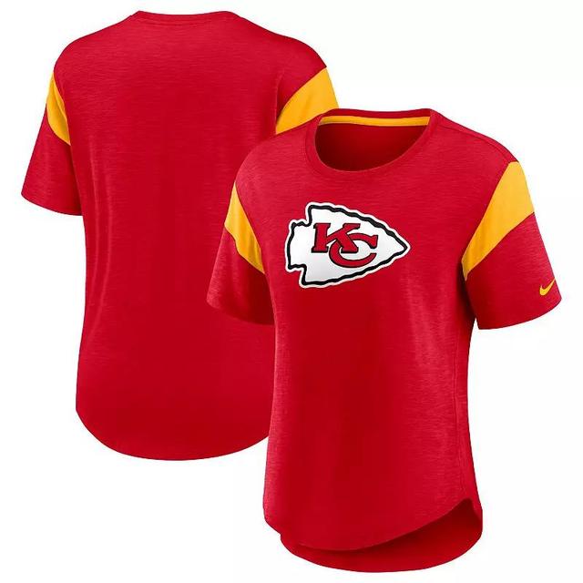 Womens Nike Heather Kansas City Chiefs Primary Logo Fashion Top Product Image