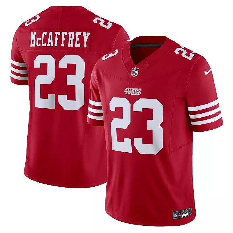 Nike Mens Christian McCaffrey San Francisco 49ers Vapor F.u.s.e. Limited Jersey - Scarlet, White Product Image