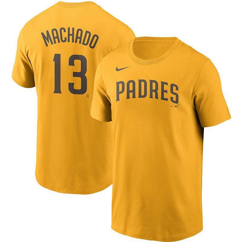 Mens Nike Manny Machado San Diego Padres Name & Number T-Shirt Product Image