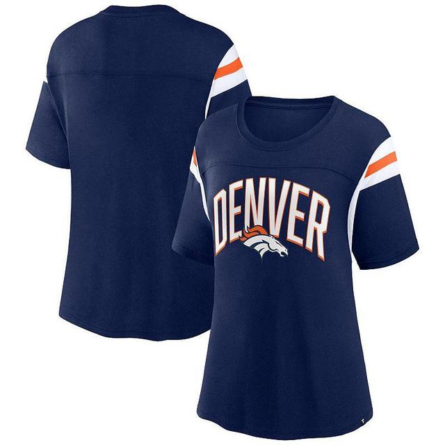 Womens Fanatics Branded Denver Broncos Earned Stripes T-Shirt Blue Product Image