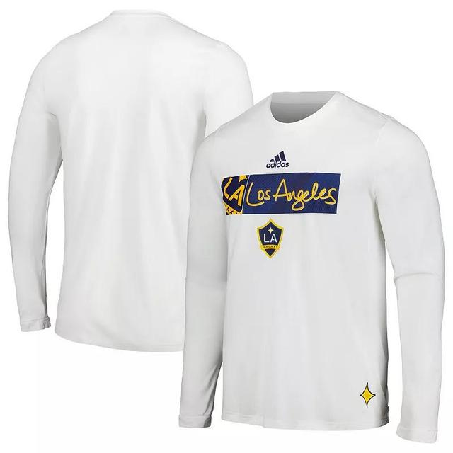 Mens adidas LA Galaxy 2024 Jersey Hook AEROREADY Long Sleeve T-Shirt Product Image