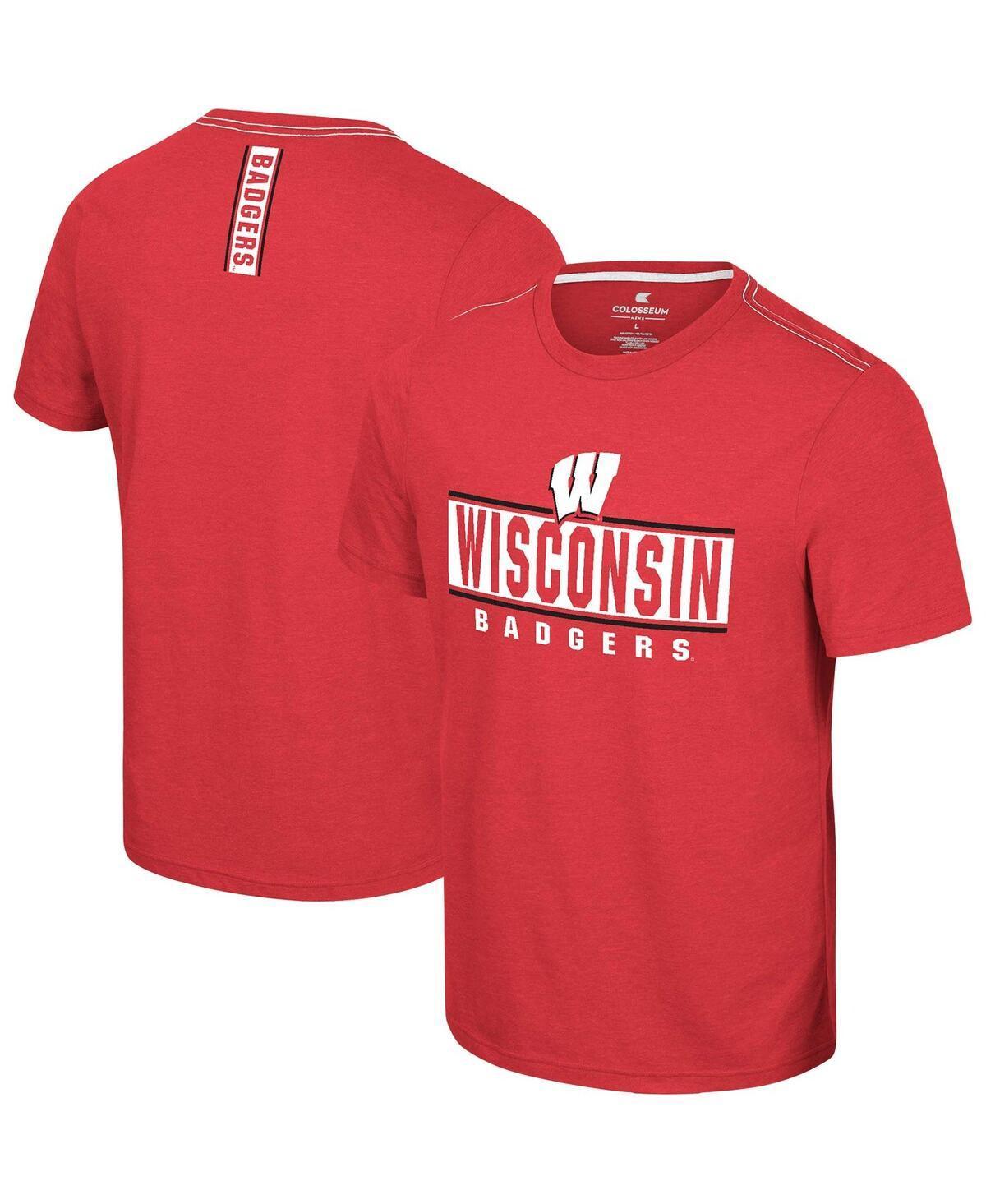 Mens Colosseum Red Wisconsin Badgers No Problemo T-shirt Product Image