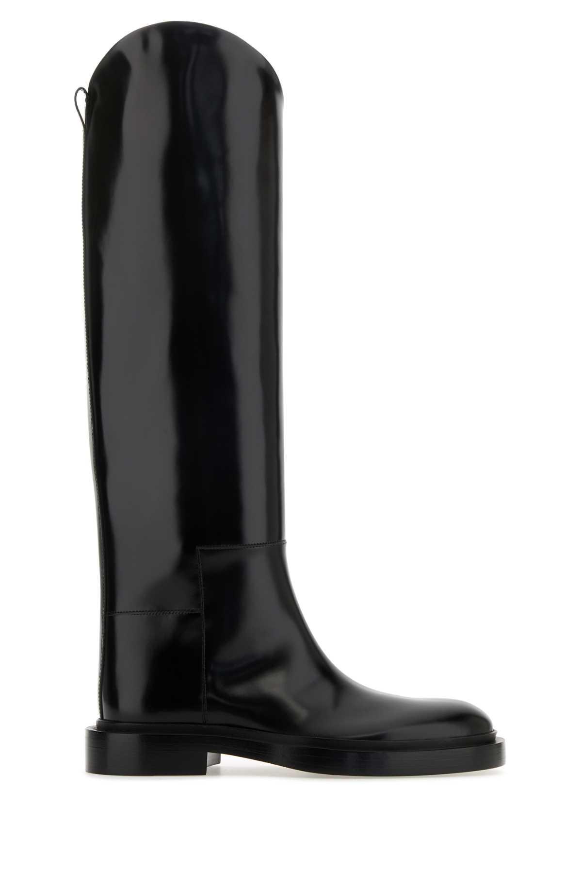 Leather Boot In Black Product Image