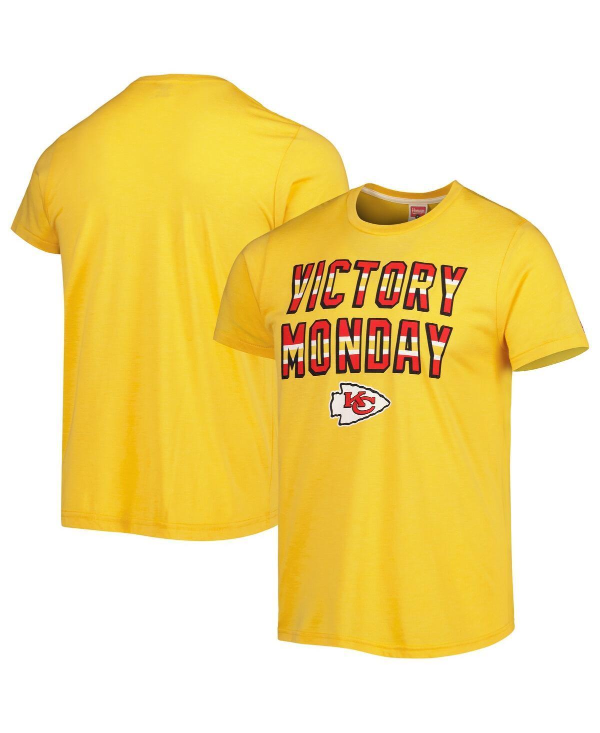 Mens Homage Gold Kansas City Chiefs Victory Monday Tri-Blend T-shirt Product Image