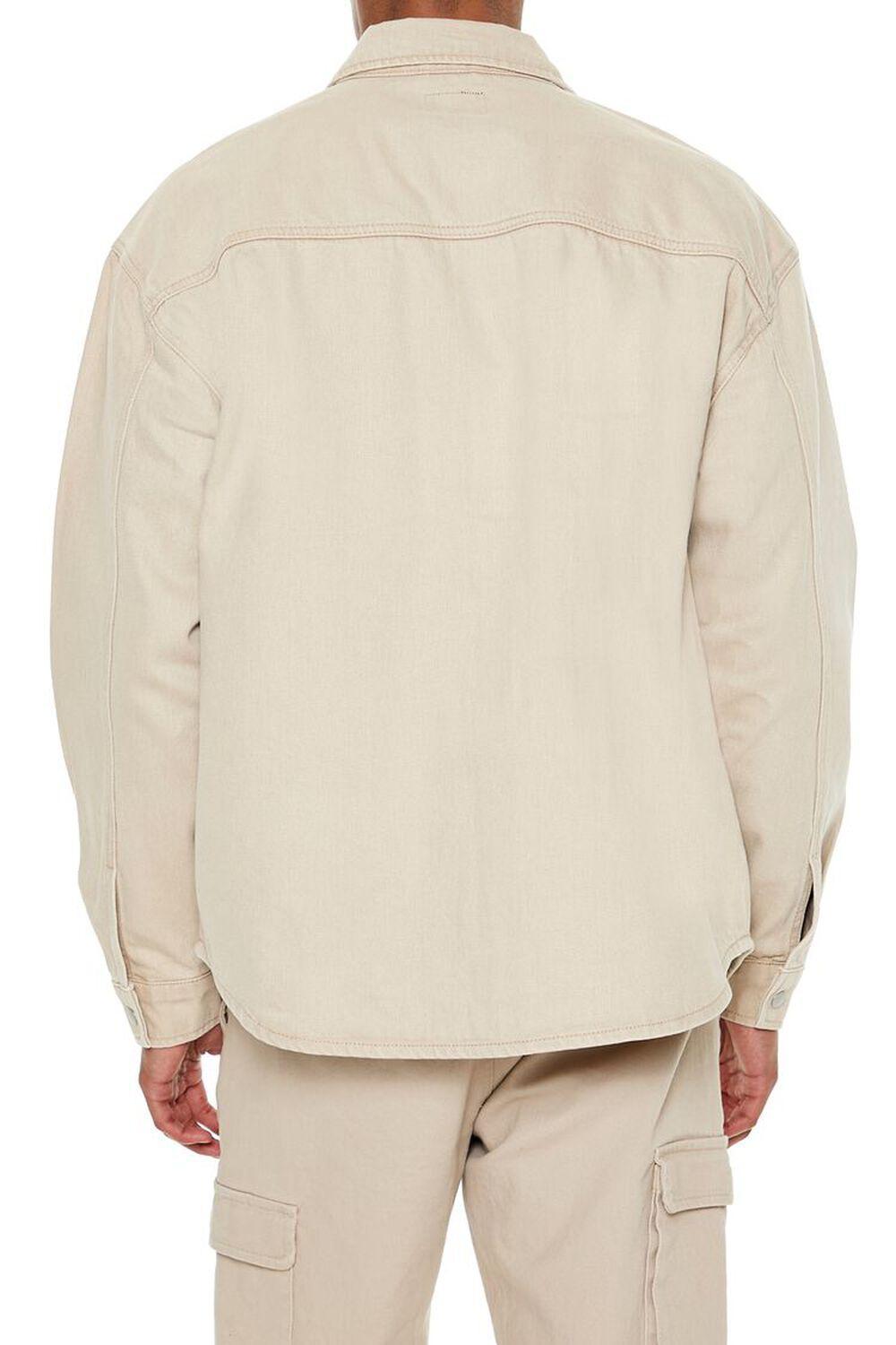 Cotton Curved-Hem Shirt | Forever 21 Product Image