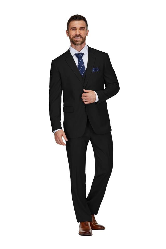 Braveman Mens 3-Piece Classic Fit Performance Stretch Suit Product Image