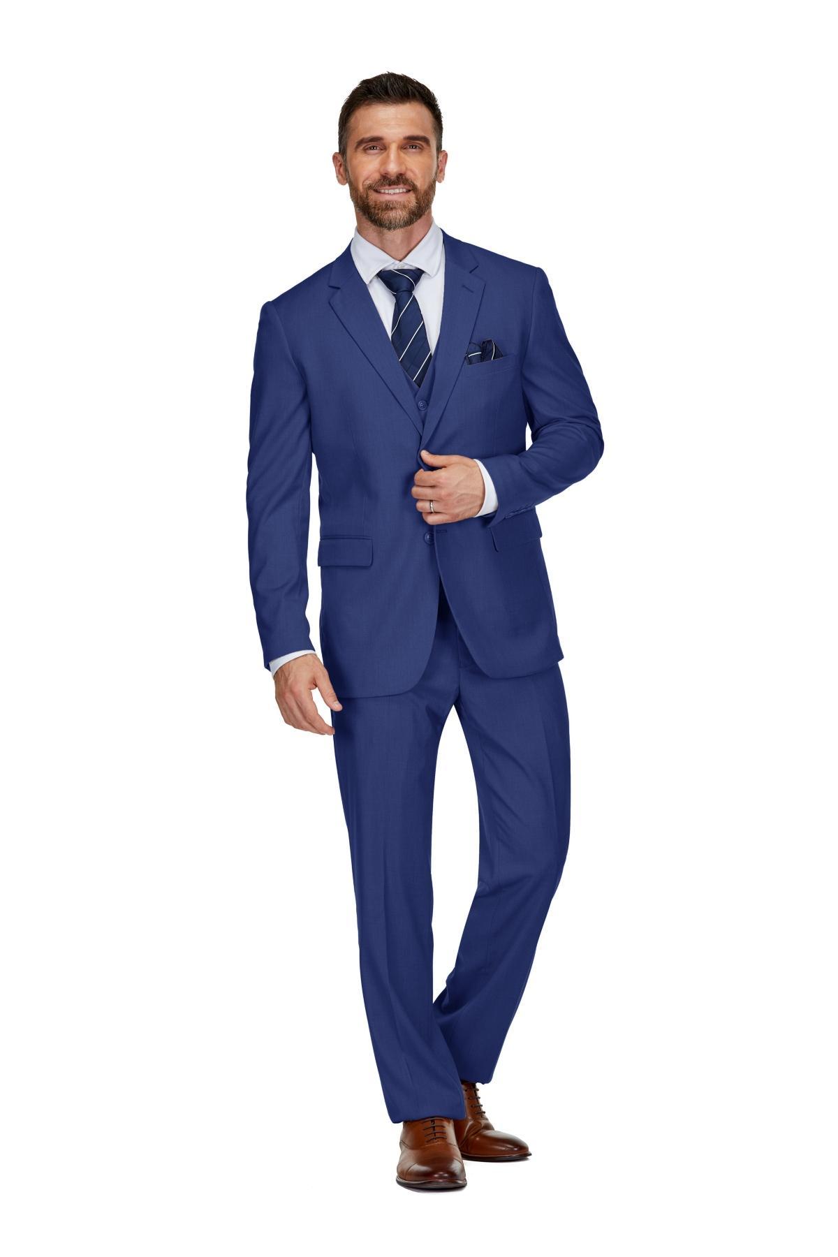 Braveman Mens 3-Piece Classic Fit Performance Stretch Suit Product Image