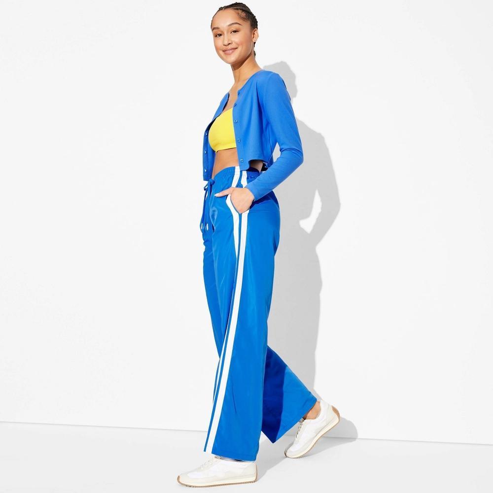 Women's Game Day High-Rise Track Pants - Wild Fable™ Light Blue XXS Product Image