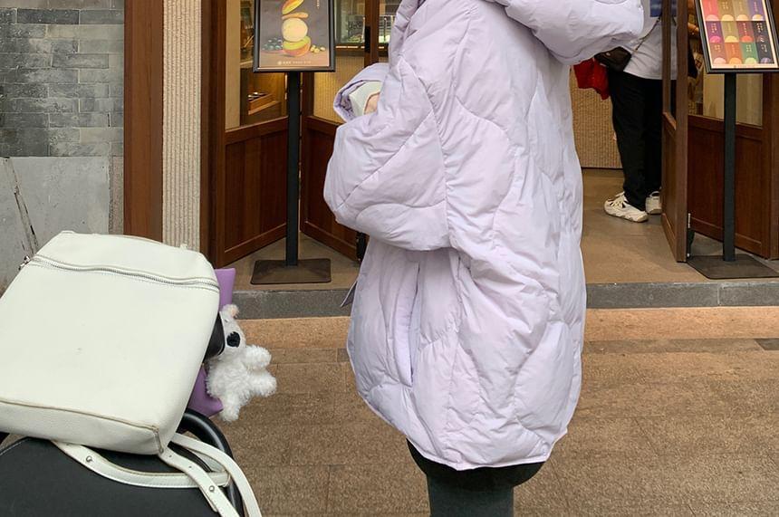 Oversize Puffer Jacket with Hood Product Image