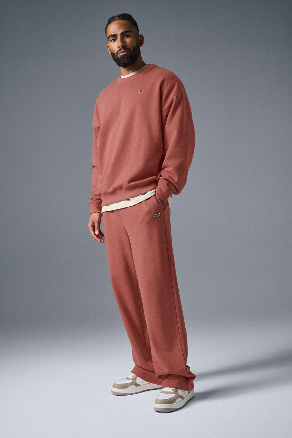 Accolade Crew Neck Pullover - Soft Terracotta Male Product Image