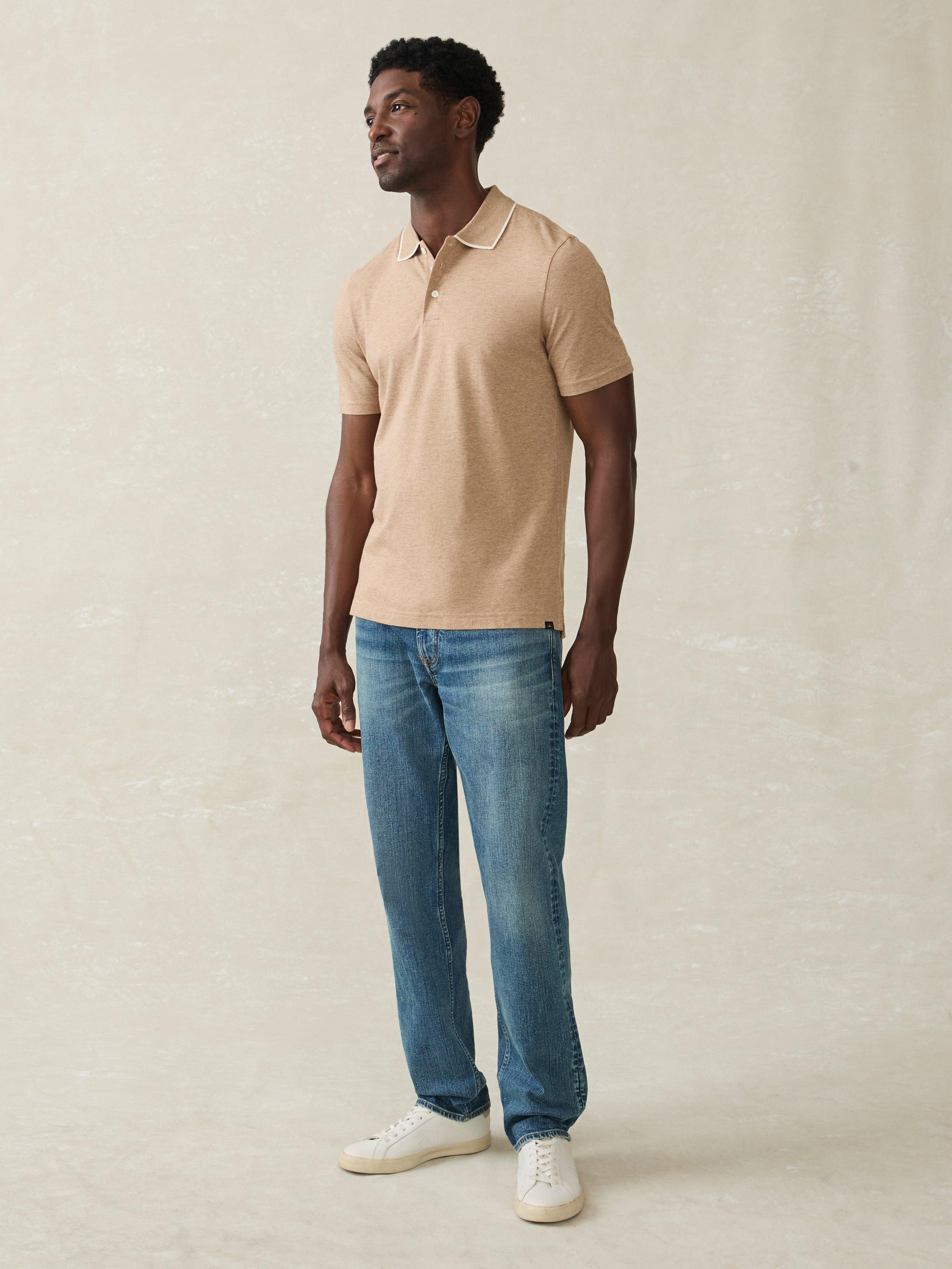 Movement™ Short-Sleeve Pique Polo Shirt - Driftwood Island Heather Male Product Image