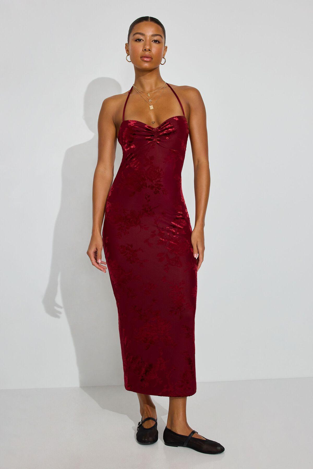 Burnout Sweetheart Maxi Dress Product Image