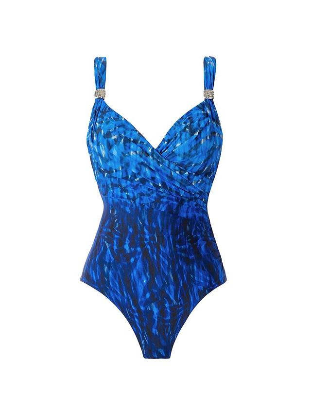 Womens Paka Mayan Siren Abstract One-Piece Swimsuit Product Image