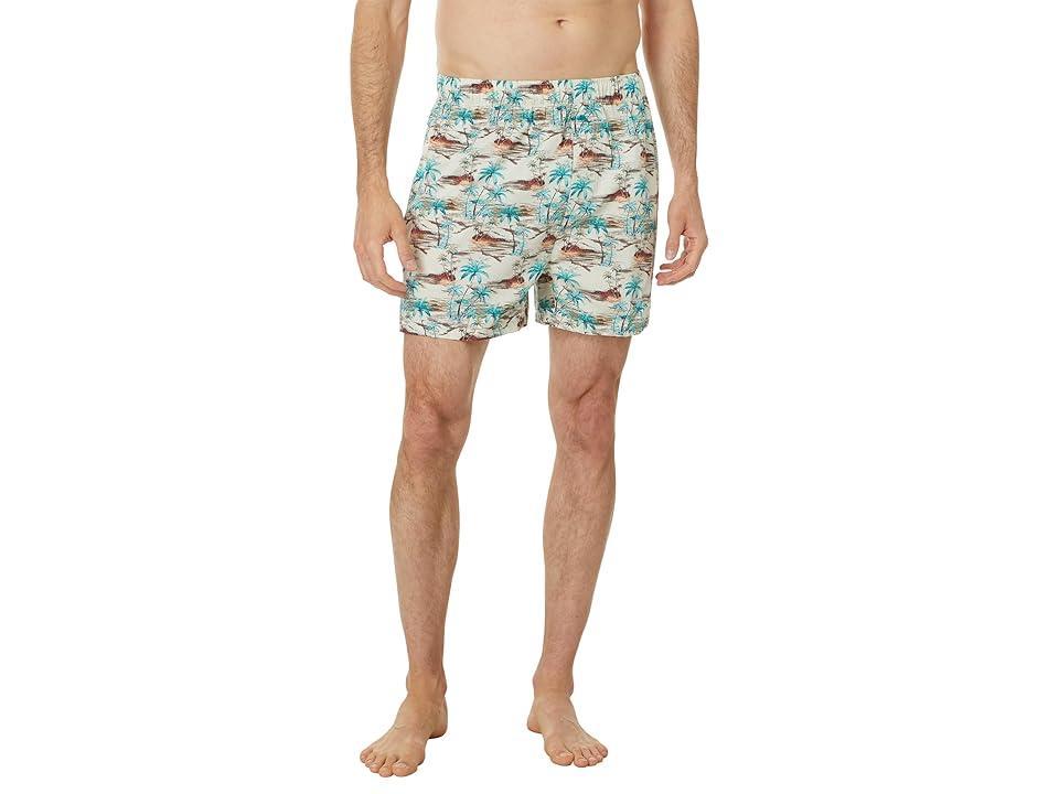 Tommy Bahama Boxer (Oatmeal Print) Men's Underwear Product Image