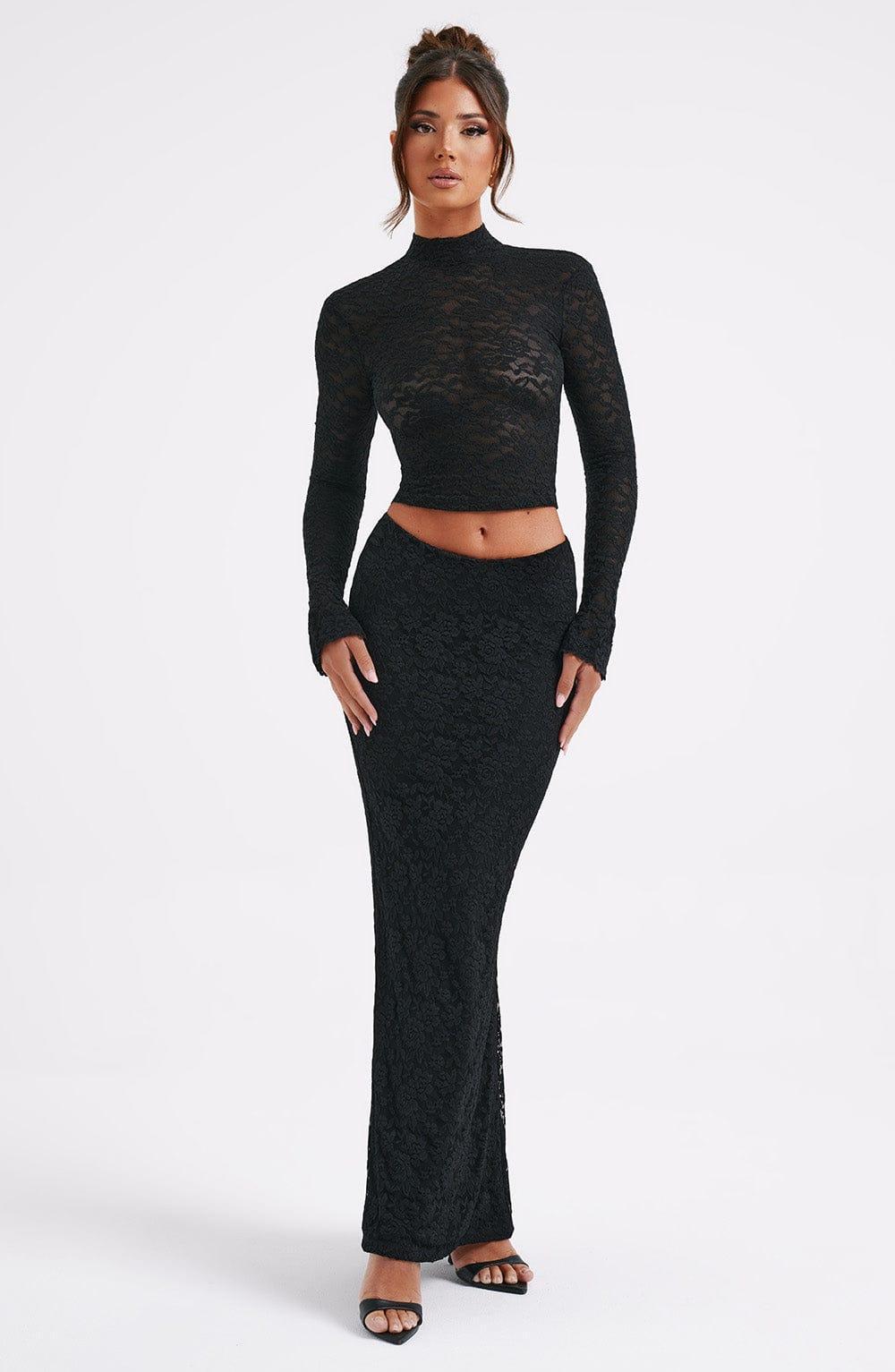 Fernanda Maxi Skirt - Black Product Image