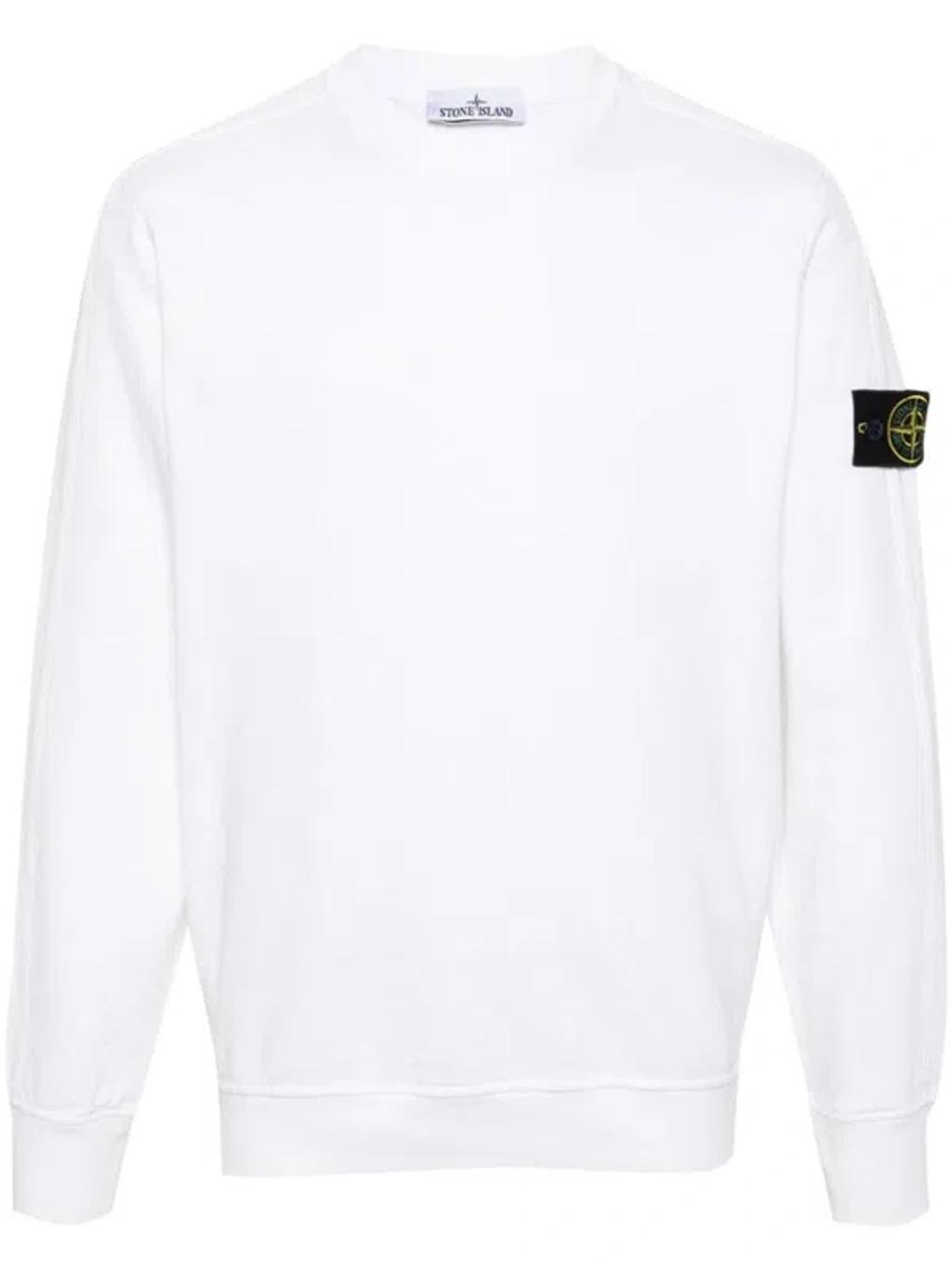 Sweatshirt With Logo In White Product Image