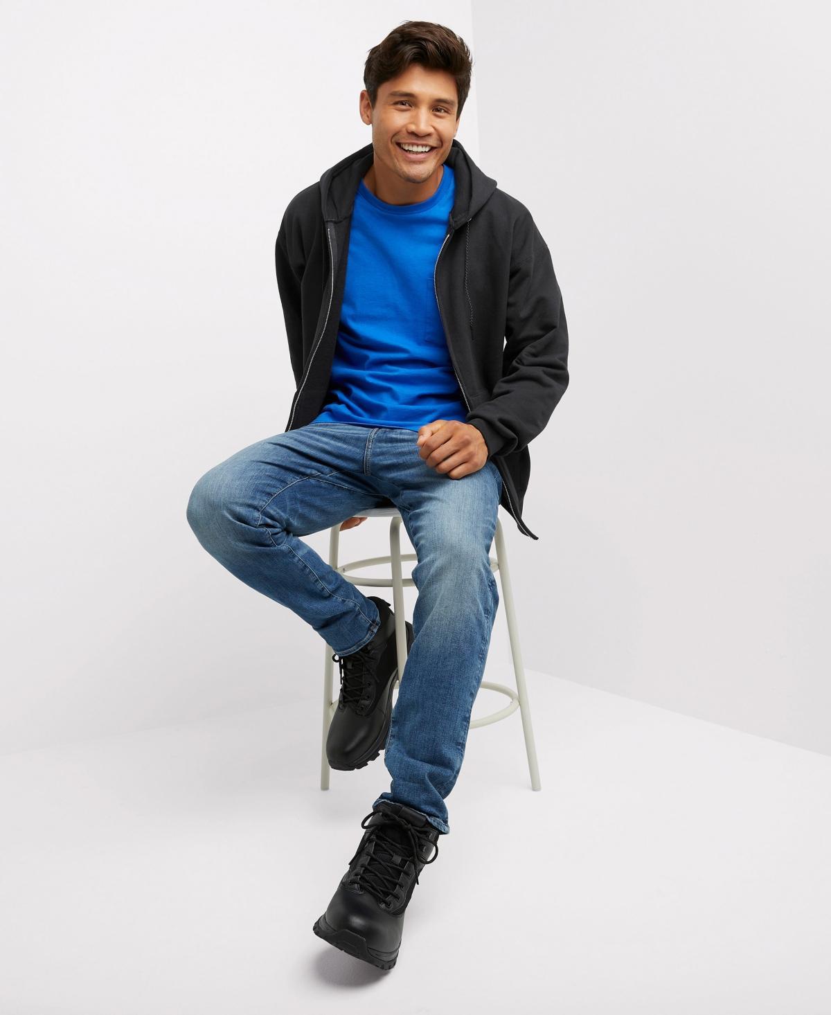 Hanes Ultimate Mens Full-Zip Heavyweight Fleece Hoodie Product Image