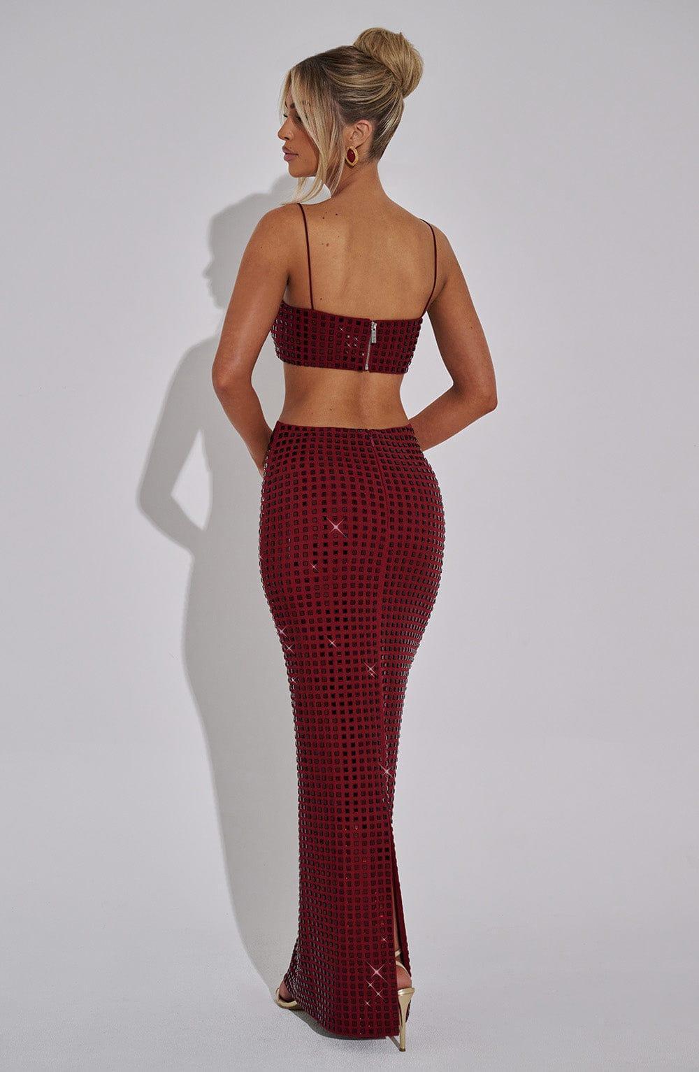 Dimity Maxi Skirt - Wine Product Image