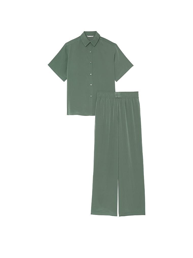 Luxe Crepe Long Pajama Set Product Image