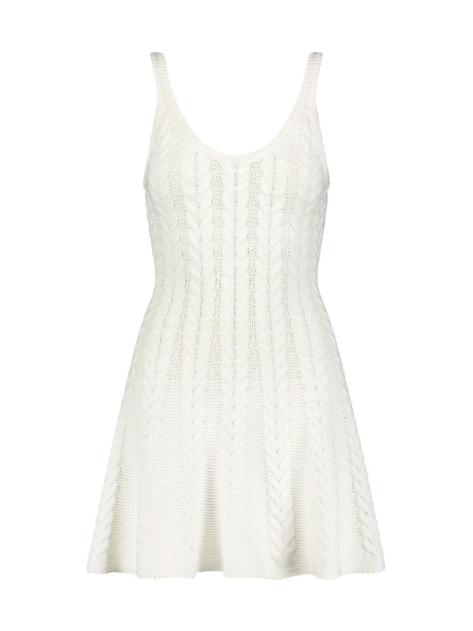 Womens Chunky Cable-Knit Minidress Product Image