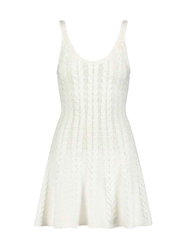 Womens Chunky Cable-Knit Minidress Product Image