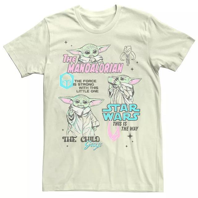 Mens Star Wars The Mandalorian Grogu Collage Tee Product Image