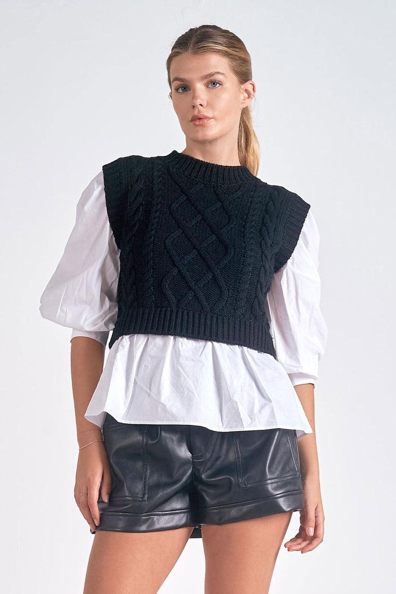 Kaia Sweater Vest Top Product Image