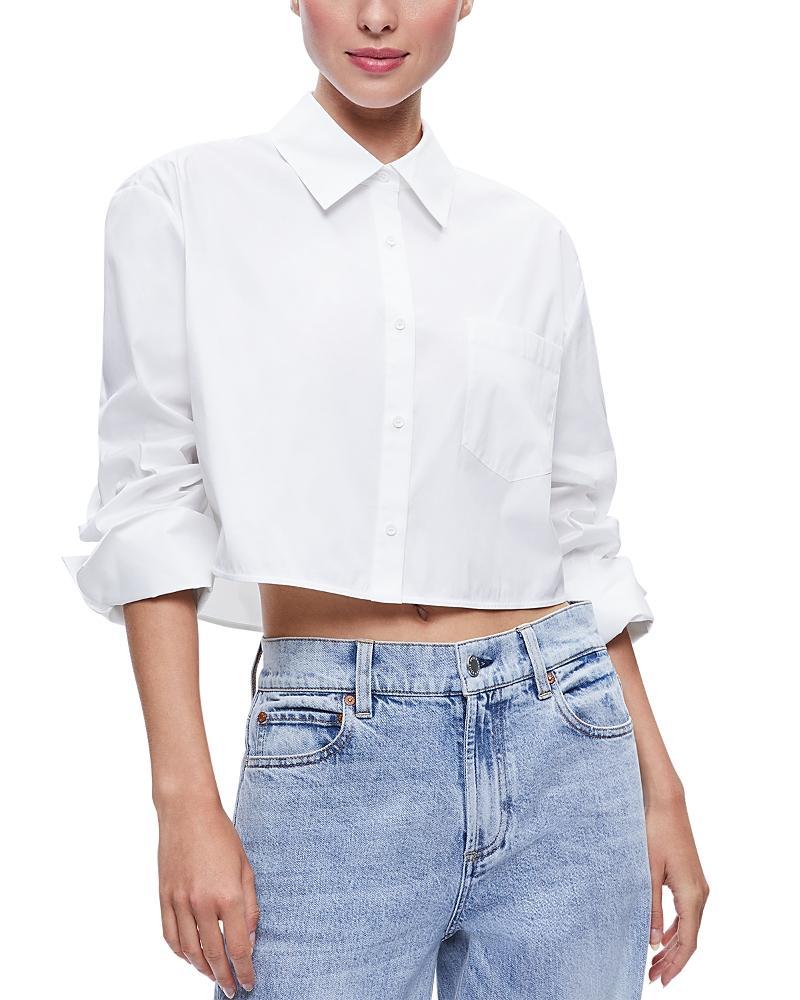 Womens Finely Cropped Oversized Shirt Product Image