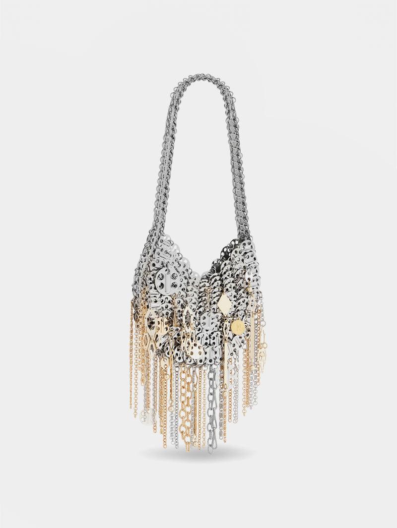 ICONIC SILVER 1969 MOON BAG ASSEMBLED WITH METALLIC PAMPILLES Product Image