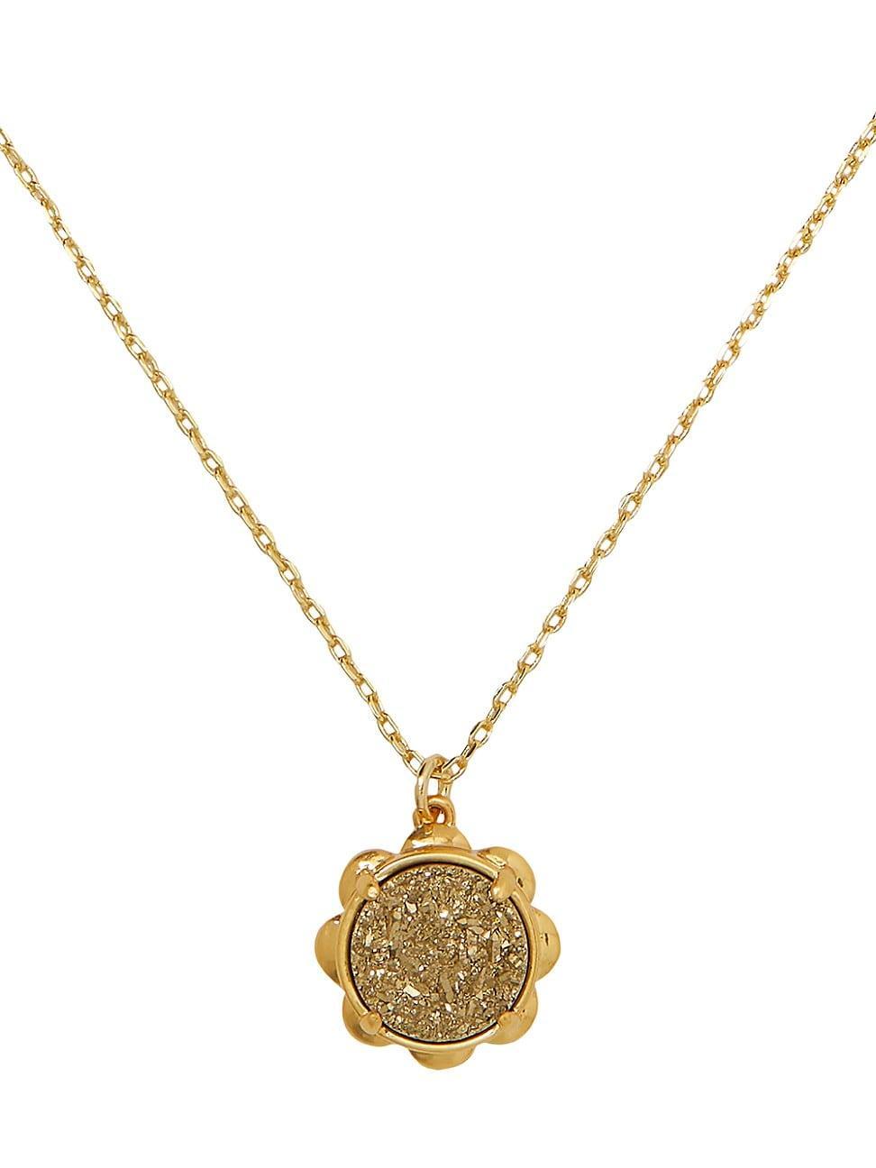 Womens Gold-Plated Pendant Necklace Product Image