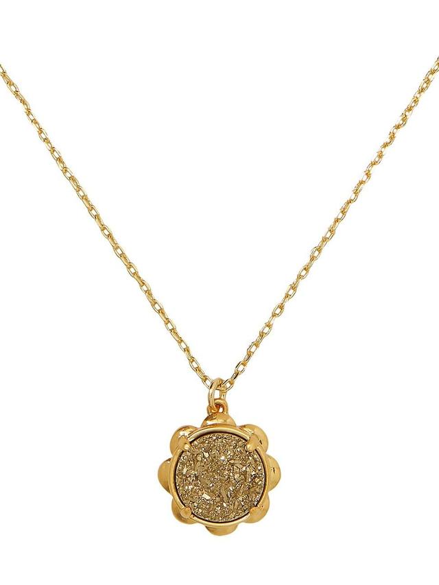 Womens Gold-Plated Pendant Necklace Product Image