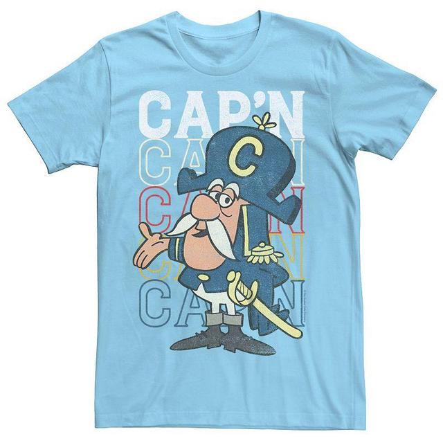 Mens Captain Crunch Capitan Text Stack Graphic Tee Product Image