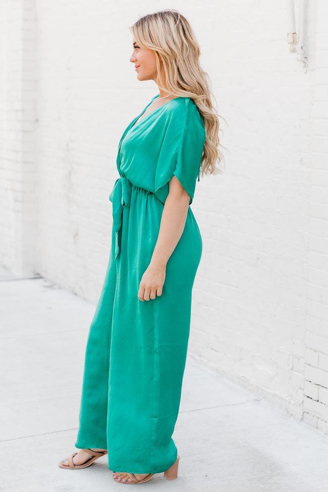 Path To Happiness Teal Jumpsuit FINAL SALE Product Image