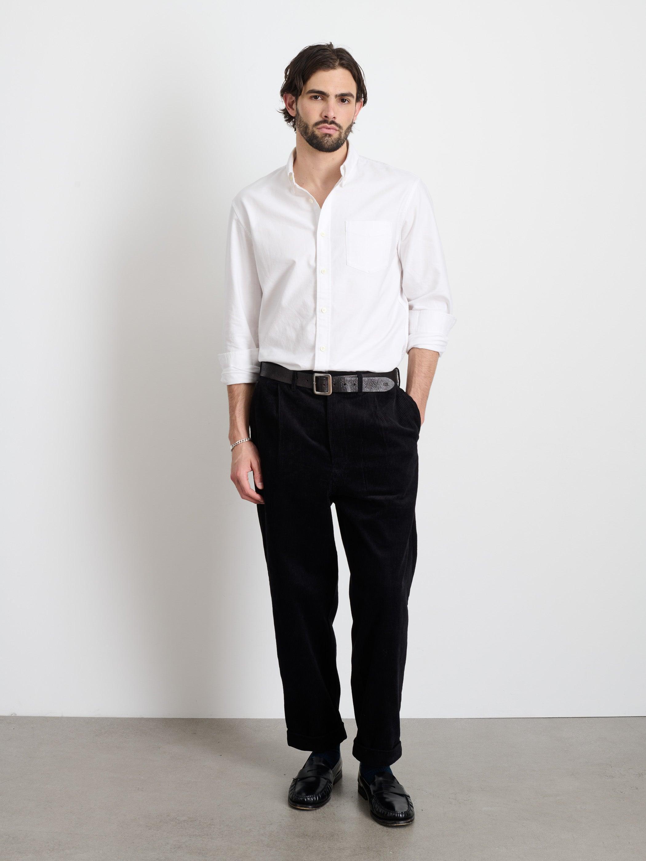 Standard Pleated Pant in Corduroy Male Product Image