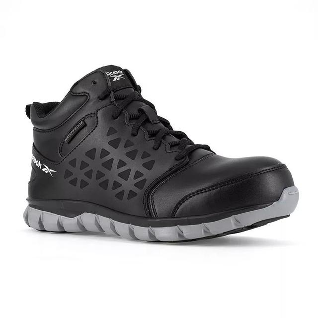 Reebok Work Sublite Cushion Work Mid Comp Toe EH Grey) Men's Work Boots Product Image